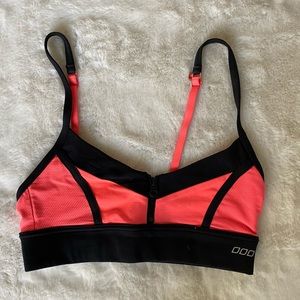 🧡 Neon Orange and Black Sports Bra 🧡